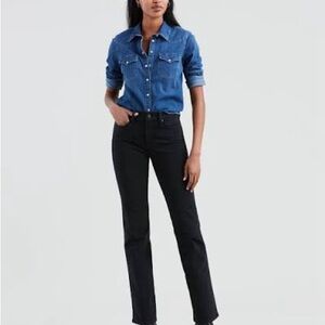 Levi's Women's Black 314 Shaping Straight Leg Jeans